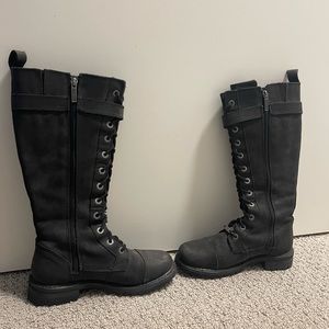 Tall Harley Davidson riding boots.